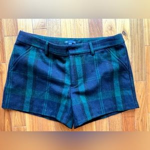 Plaid wool shorts. These are great with or without tights. Perfect for holiday